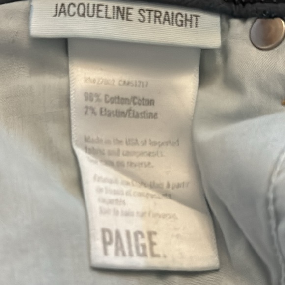 PAIGE Jacqueline Straight Crop Elle Reve High Rise Jeans. Tags no longer on. - Picture 13 of 13